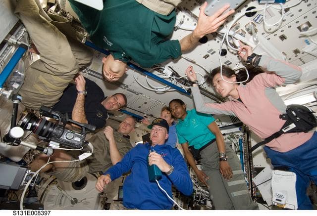 NASA image: MPLM Transfer Tag-Up