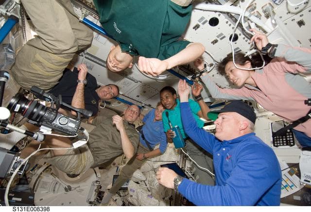 NASA image: MPLM Transfer Tag-Up