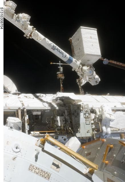 NASA image: STS-131 EVA 2 S1 ATA Relocation OPS