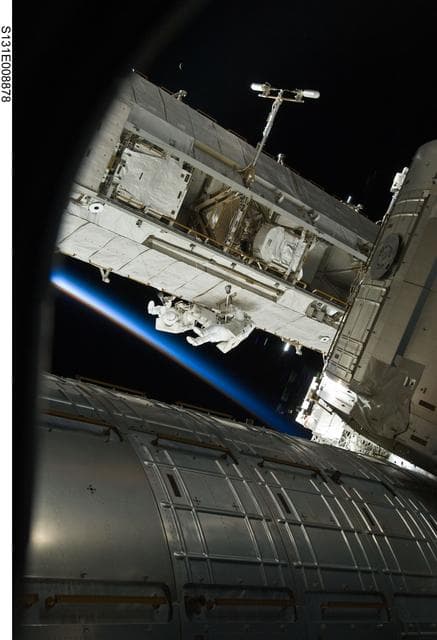 NASA image: STS-131 EVA 2 S1 ATA Relocation OPS