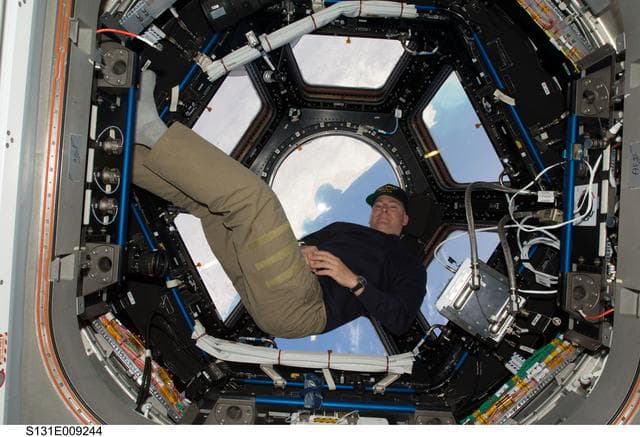 NASA image: Poindexter in Cupola