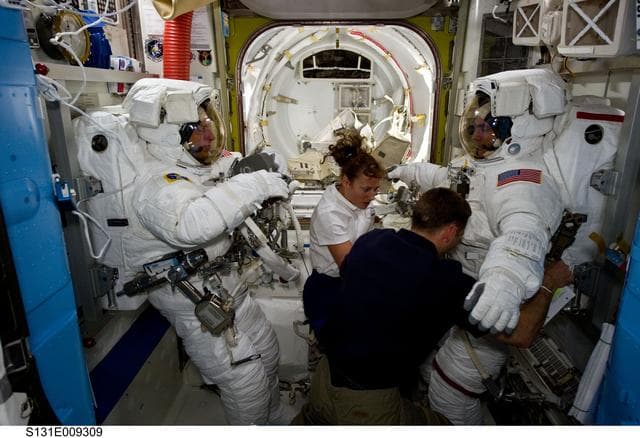 NASA image: STS-131 EVA 3 Prep