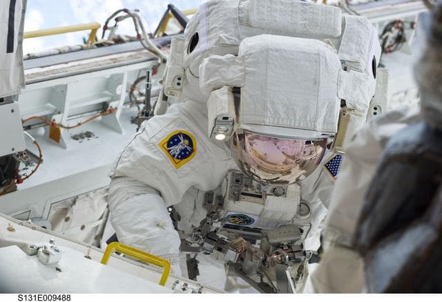 NASA image: Anderson in PLB