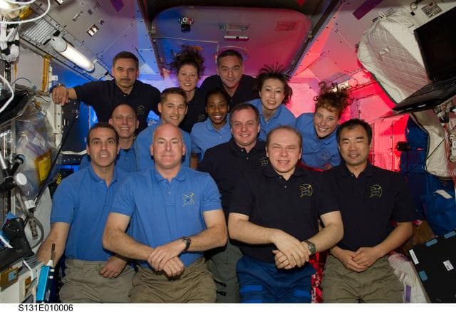NASA image: STS-131 / Expedition 23 Group Photo in JEM