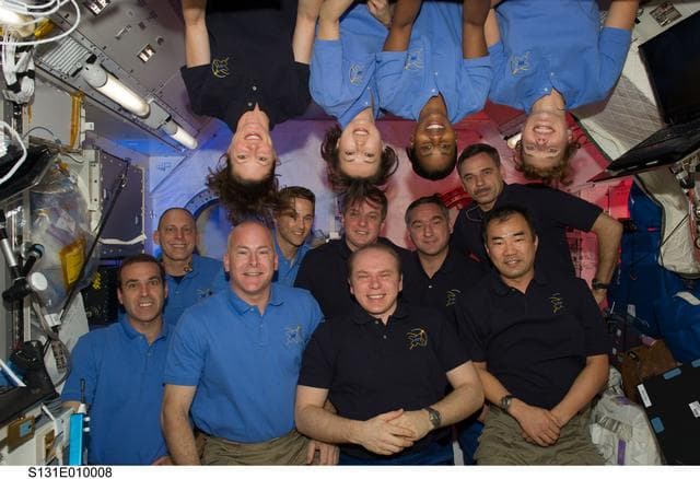 NASA image: STS-131 / Expedition 23 Group Photo in JEM