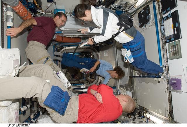 NASA image: Crew in Node 2