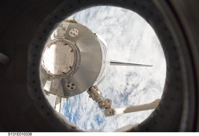 NASA image: MPLM Unberthing OPS