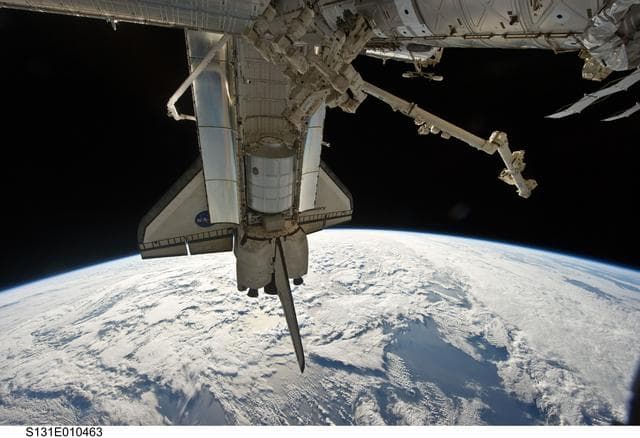 NASA image: Discovery with MPLM