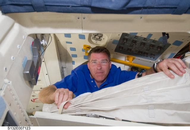 NASA image: Bowen enters the MDDK during STS-132