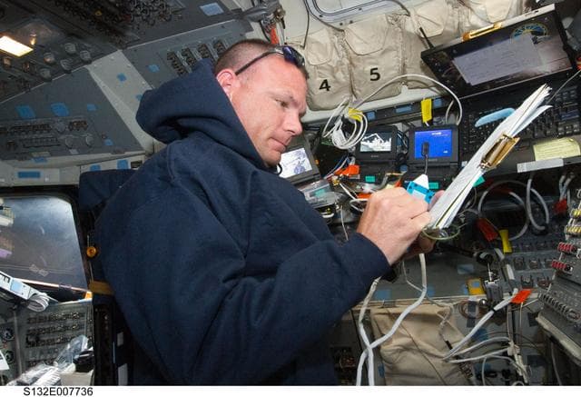 NASA image: Antonelli at the aft FD during STS-132 / Expedition 23 Joint Operations
