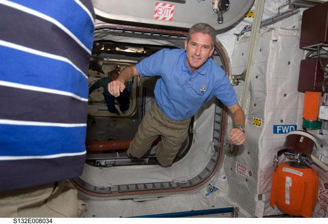 NASA image: Good in the European Columbus Laboratory during Joint Operations