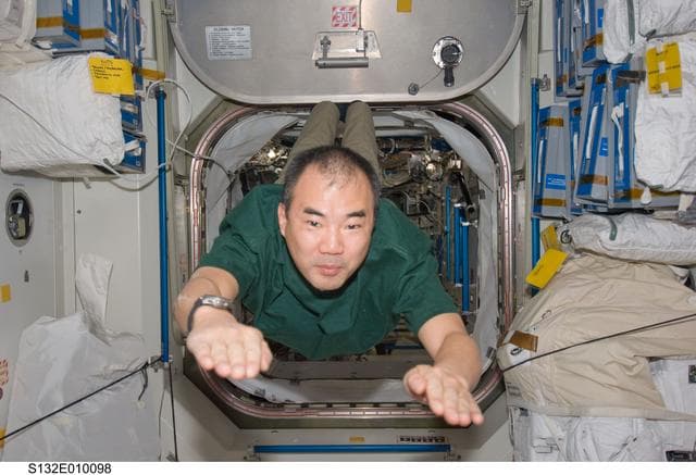 NASA image: Sellers floats into the Node 1 during Joint Operations