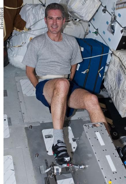 NASA image: Good exercises in the MDDK during Space Shuttle Atlantis