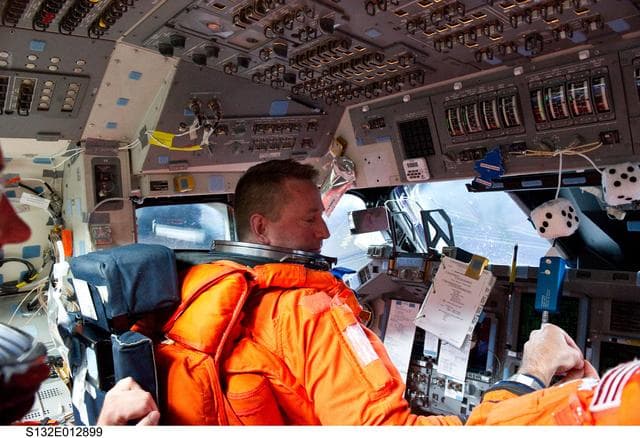 NASA image: Ham in the FD on Space Shuttle Atlantis during STS-132