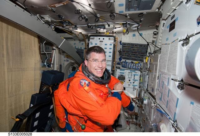 NASA image: Bowen on middeck