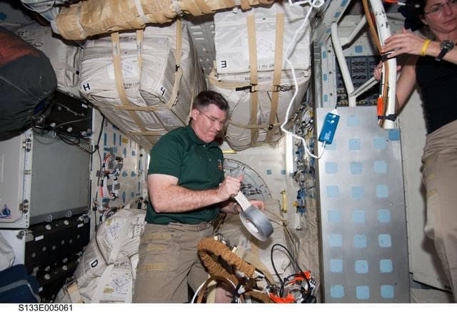 NASA image: Bowen on middeck
