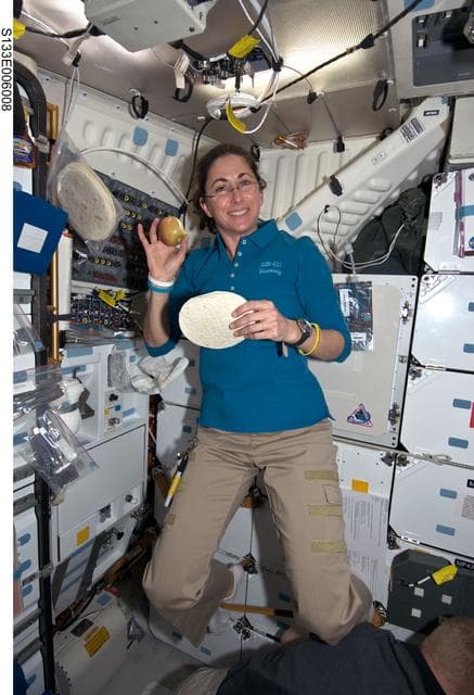 NASA image: Stott on middeck