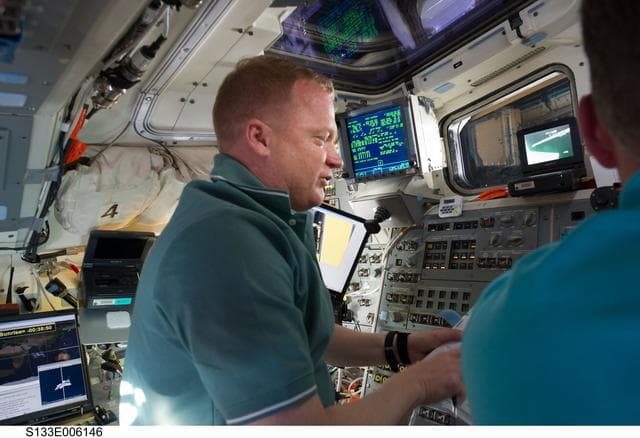NASA image: Boe on aft flight deck