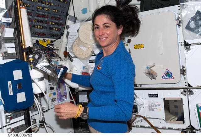 NASA image: Stott on middeck