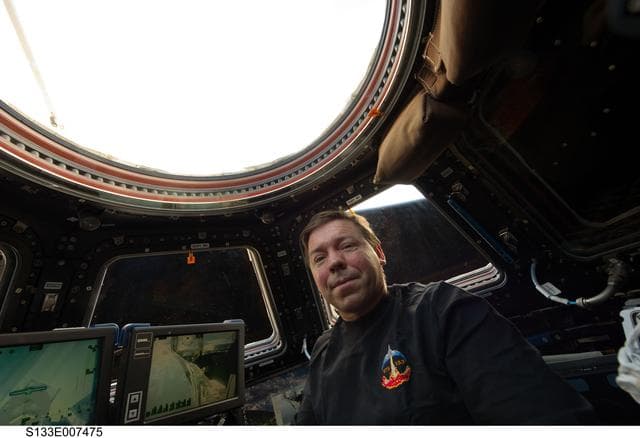 NASA image: Barratt in Cupola