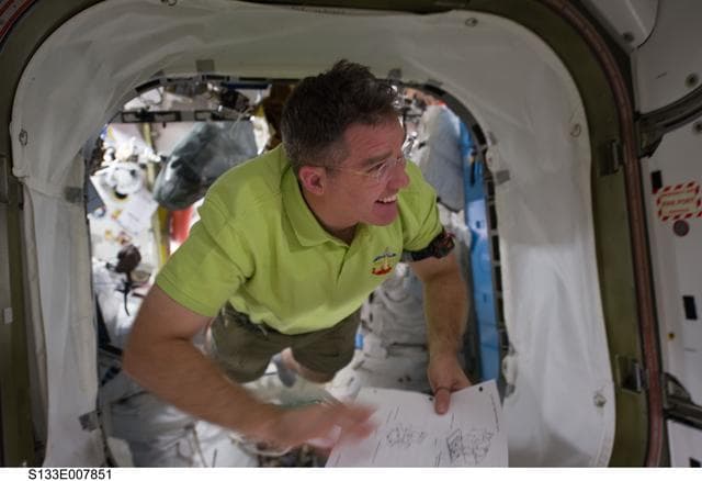 NASA image: Bowen in Quest Airlock