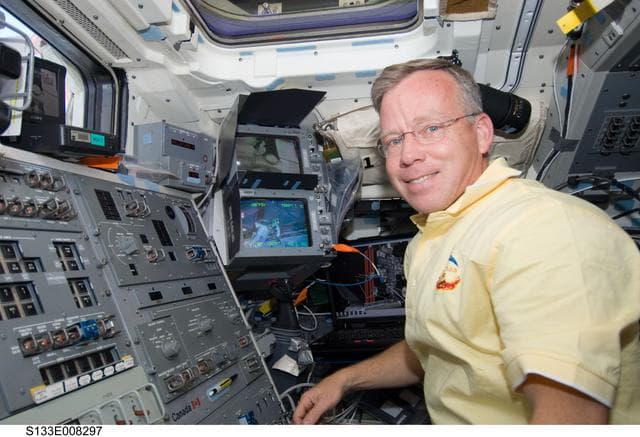 NASA image: Lindsey on aft flight deck