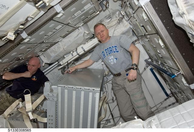 NASA image: Kelly and Boe in PMM