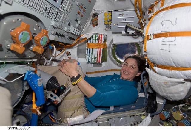 NASA image: Stott in Soyuz
