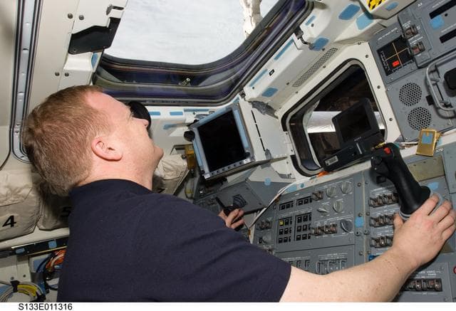 NASA image: Boe on aft flight deck