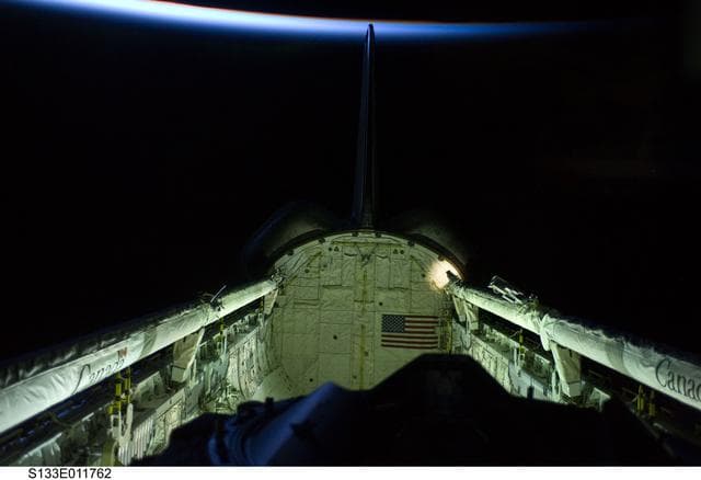 NASA image: Discovery payload bay