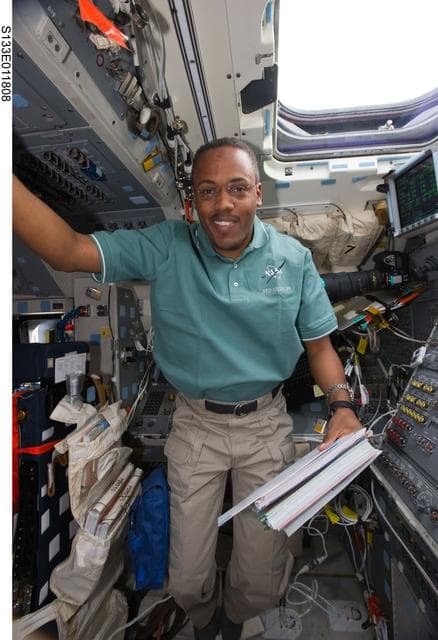NASA image: Drew on flight deck
