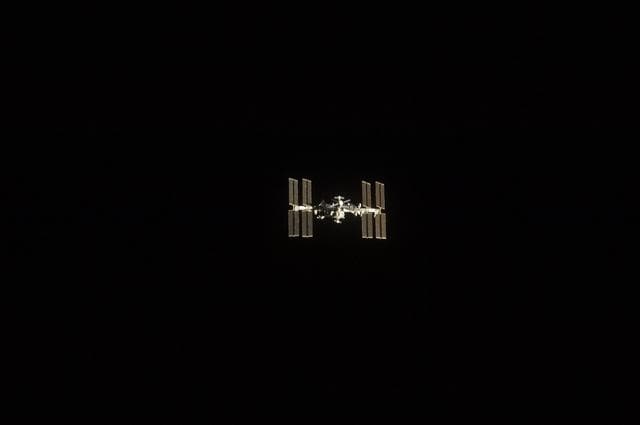 NASA image: Overall view of ISS taken during STS-134 Approach