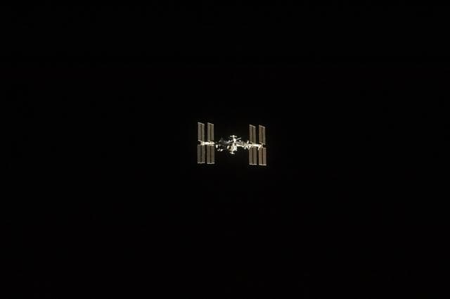 NASA image: Overall view of ISS taken during STS-134 Approach