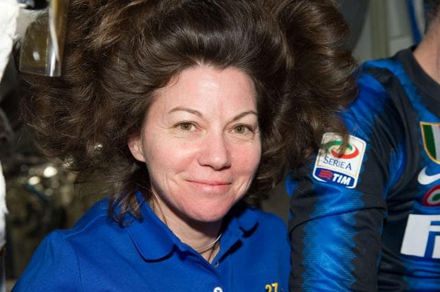 NASA image: View of Expedition 27 FE Coleman posing for a photo