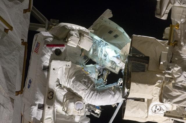 NASA image: View of STS-134 MS Feustel during EVA-2