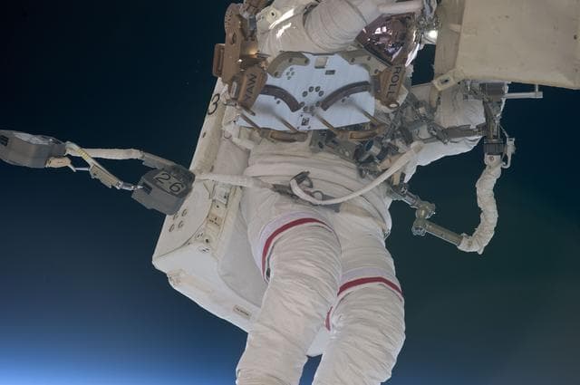 NASA image: View of STS-134 MS Feustel during EVA-2