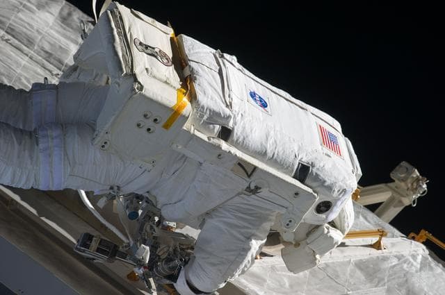 NASA image: View of STS-134 MS Fincke during EVA-2