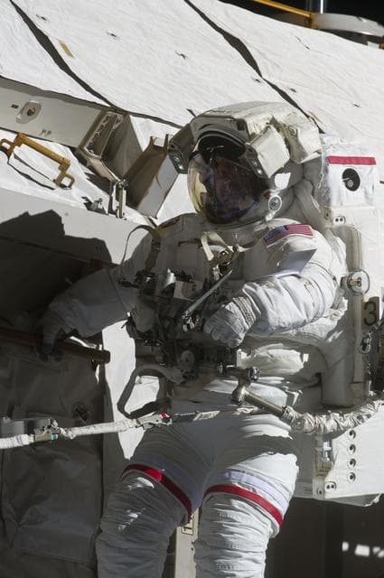 NASA image: View of STS-134 MS Feustel during EVA-3