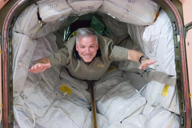 NASA image: View of STS-134 Pilot Johnson in the PMA-1
