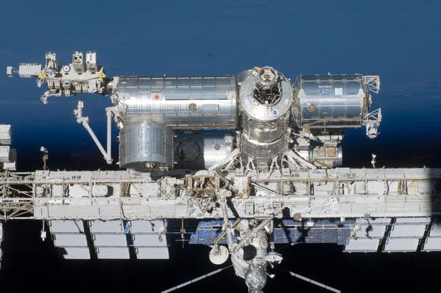 NASA image: View of ISS taken during STS-134 Flyaround