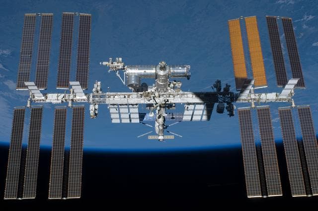 NASA image: View of ISS taken during STS-134 Flyaround