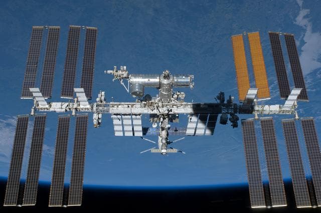 NASA image: View of ISS taken during STS-134 Flyaround