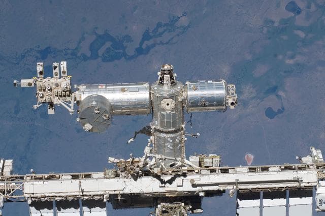NASA image: View of ISS taken during STS-134 Flyaround