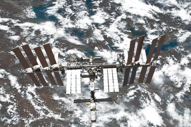 NASA image: View of ISS taken during STS-134 Flyaround