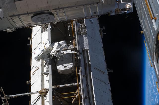 NASA image: View of STS-134 MS Fincke during EVA-4