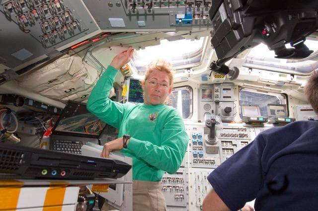 NASA image: Magnus on Aft Flight Deck