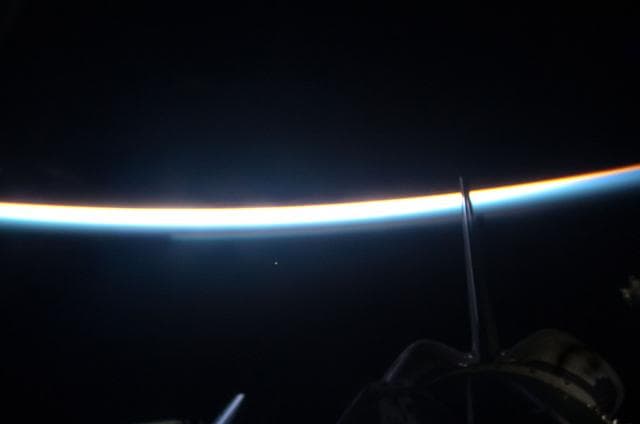 NASA image: Atlantis OMS Pods and Vertical Stabilizer