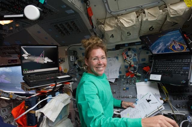 NASA image: Magnus on Aft Flight Deck