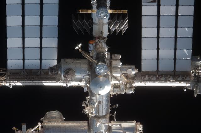 NASA image: ISS Segments during STS-135 Approach