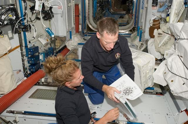 NASA image: Magnus and Ferguson Configure Raffaello for Ingress